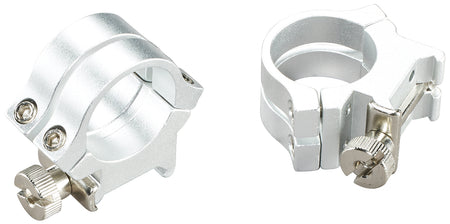 Weaver 49056 Quad Lock Silver 1" High Quick Detachable Scope Rings Two-Strap Design
