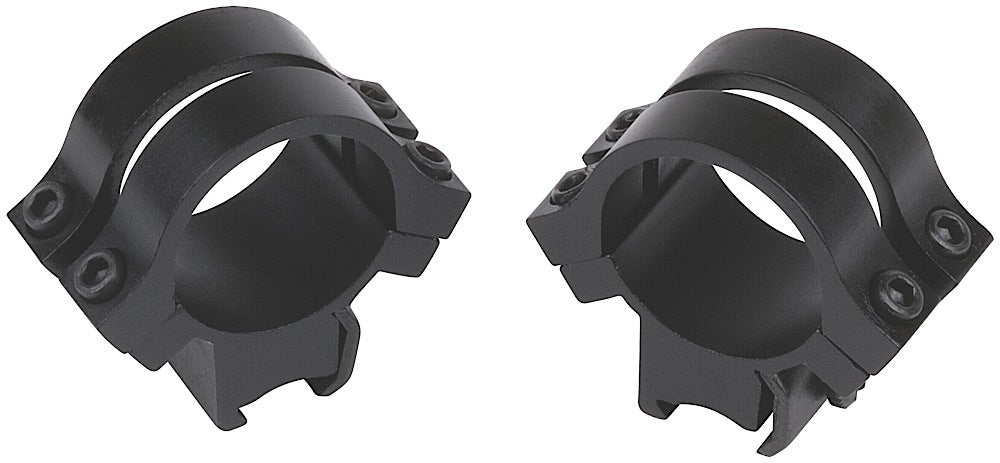 Weaver 49053 Quad Lock Black 1" Tip-Off Quick Detachable Scope Rings Two-Strap