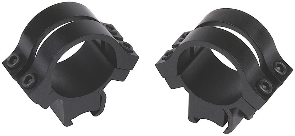 Weaver 49053 Quad Lock Black 1" Tip-Off Quick Detachable Scope Rings Two-Strap