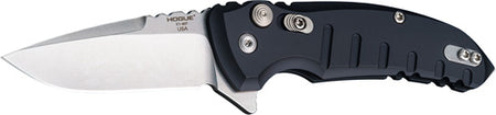 Hogue X1 Microflip 2.75" Drop Point Folder Black Aluminum Scales