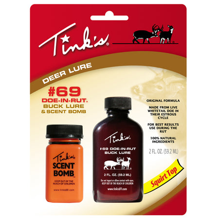 Tinks Trophy Buck Urine Lure & Scent Bomb Dispenser 2oz