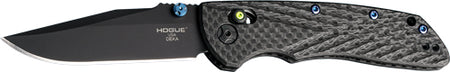 Hogue Deka Folding Knife 3.25" Clip Point Carbon Fiber Green Able Lock