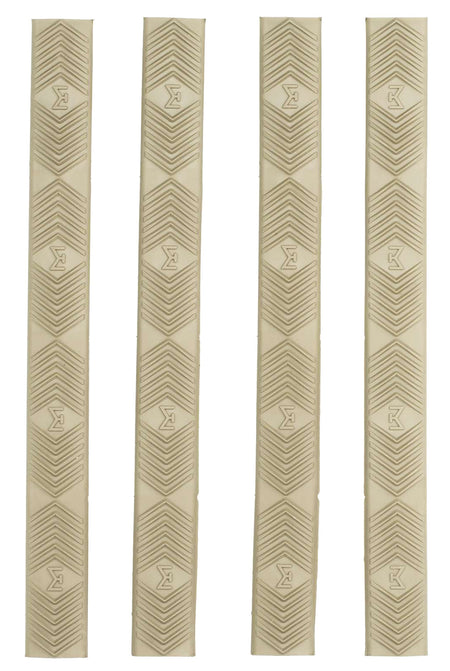 Ergo 4332DE WedgeLok Dark Earth Rubber M-LOK Slot Covers Low Profile Non-Slip 4 Per Pack