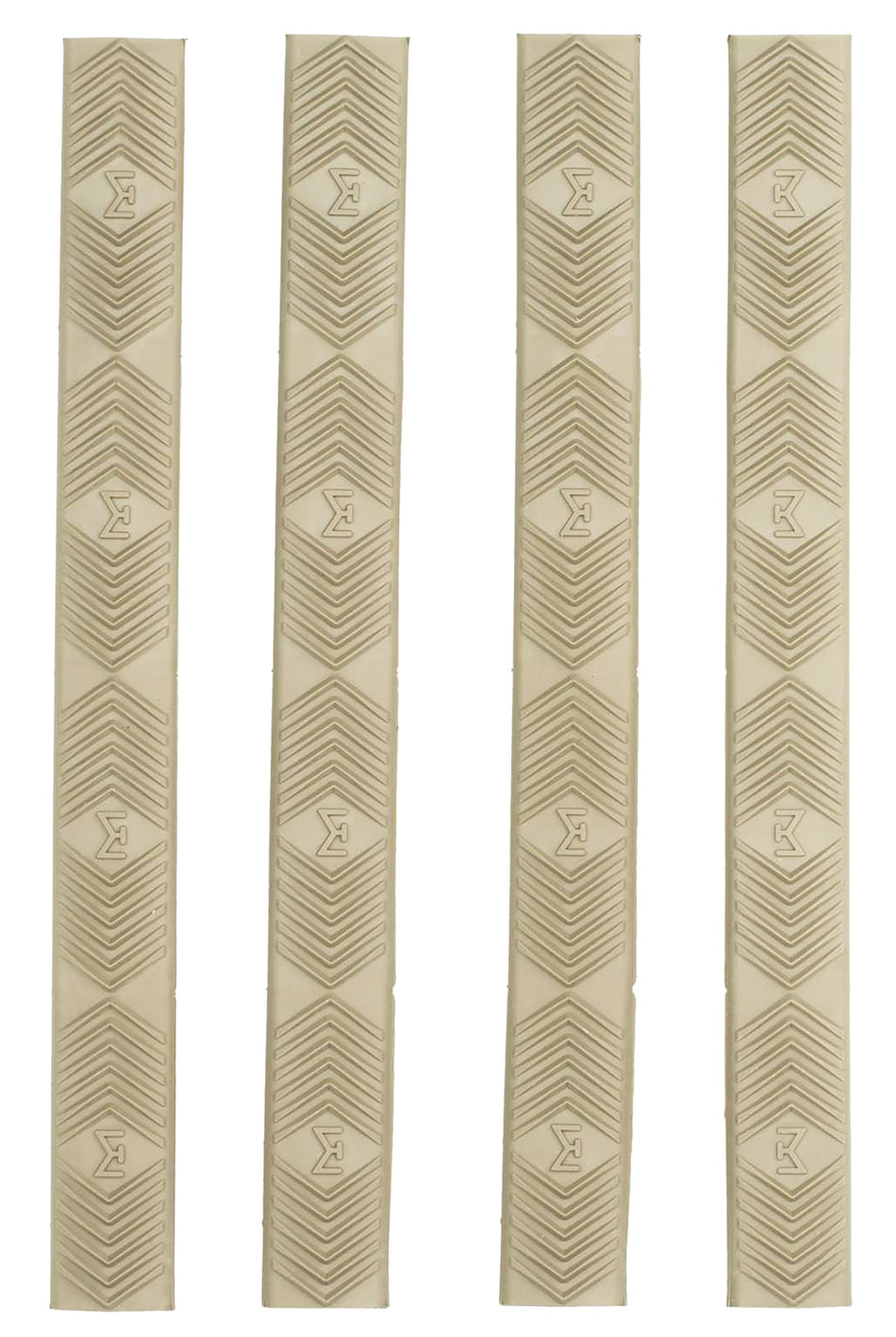 Ergo 4332DE WedgeLok Dark Earth Rubber M-LOK Slot Covers Low Profile Non-Slip 4 Per Pack