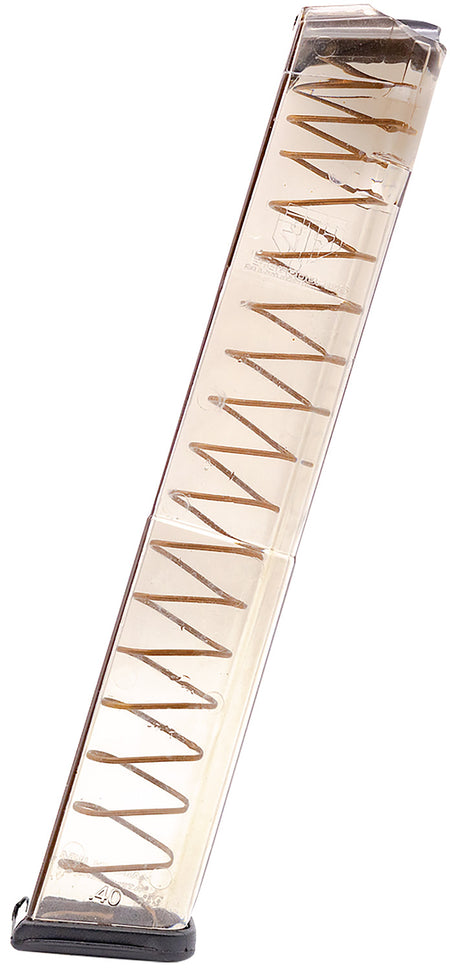 ETS Group 30rd .40 S&W Extended Glock 22/23/24/27/35 Gen1-4 Clear Polymer Handgun Magazine