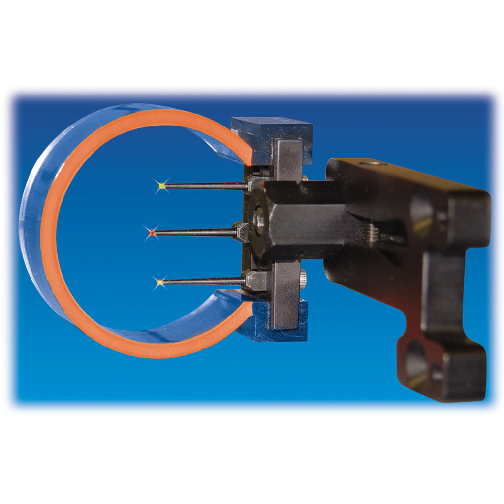 GWS Striker Aluminum Bow Sight 3 Fiber Optic Pins .029 RH/LH