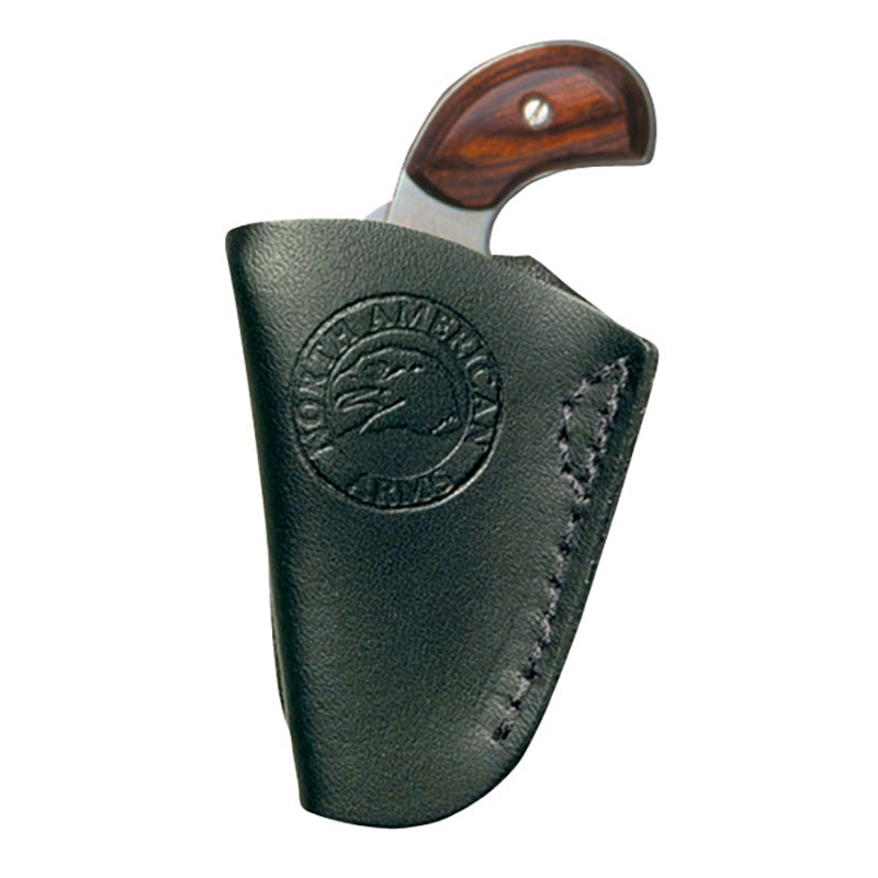 Inside Pant Black Leather Holster with Metal Clip Fits NAA 22 Mag