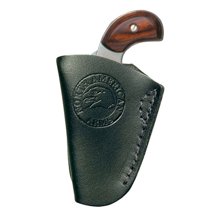 Inside Pant Black Leather Holster with Metal Clip Fits NAA 22 Mag