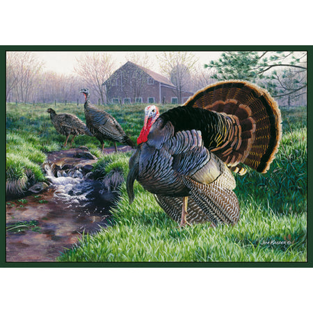 Wild Turkey Custom Printed Area Rug 37x52 Inches
