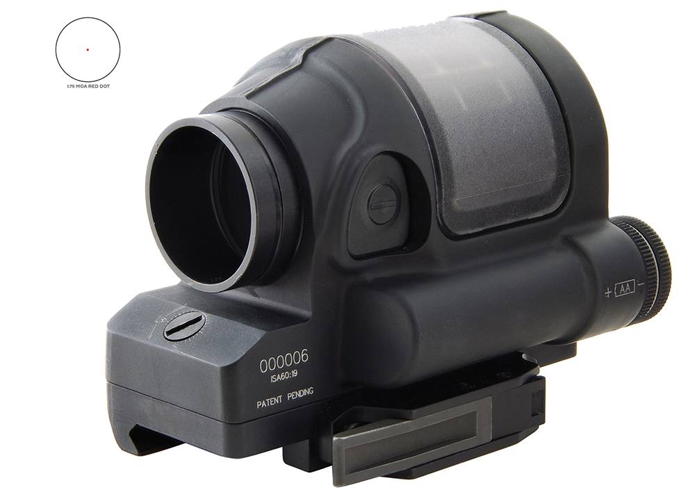 Trijicon 900001 1x38mm Reflex Sealed Sight 1.75 MOA Red Dot with Photovoltaic Cell