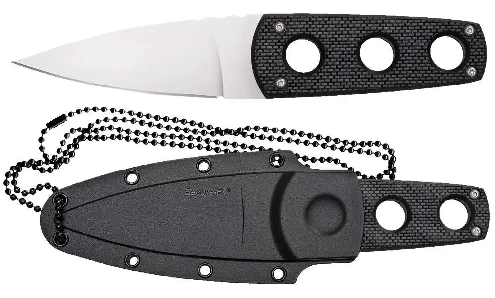 Cold Steel Secret Edge 6.5in Overall Fixed Blade Knife Secure-Ex Sheath