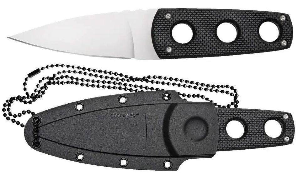 Cold Steel Secret Edge 6.5in Overall Fixed Blade Knife Secure-Ex Sheath