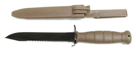 Glock Bulk Field Knife with Saw Dark Earth Color