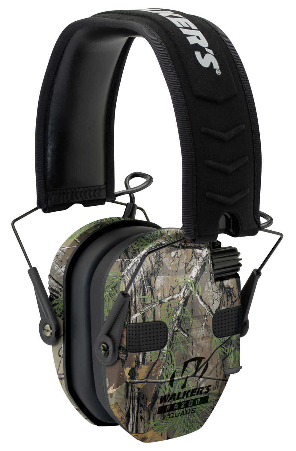Walker's Razor Slim Electronic 4-Mic Hearing Muff 23dB Realtree Xtra/Black Polymer