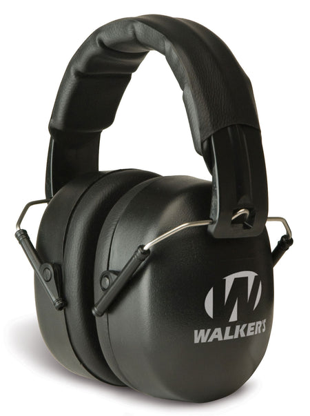 Walker's EXT Range Passive Shooting Muff 30dB ANSI S3.19 Rated Black Polymer