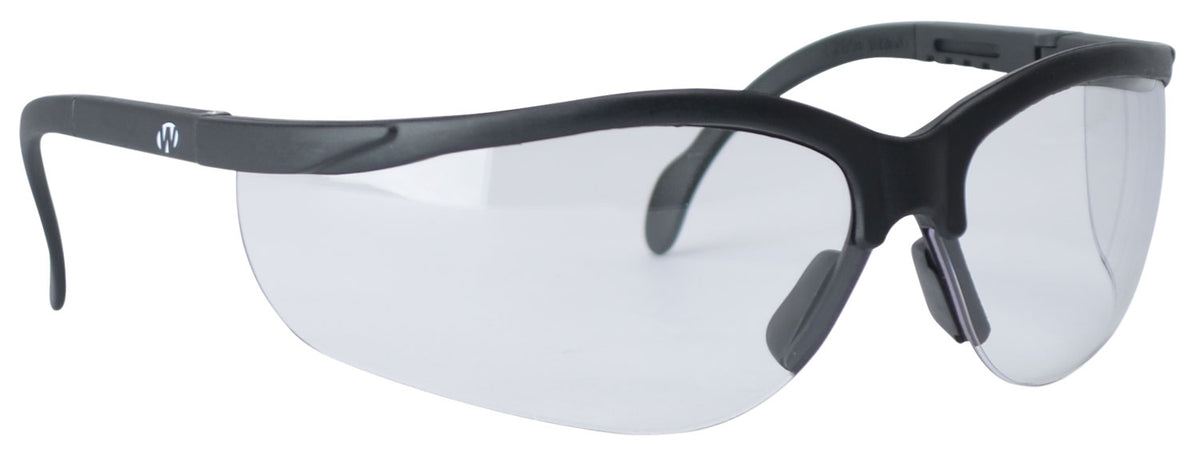 Walker's GWPCLSG Protective Sport Eyewear – Clear Lens, Black Polycarbonate Frame