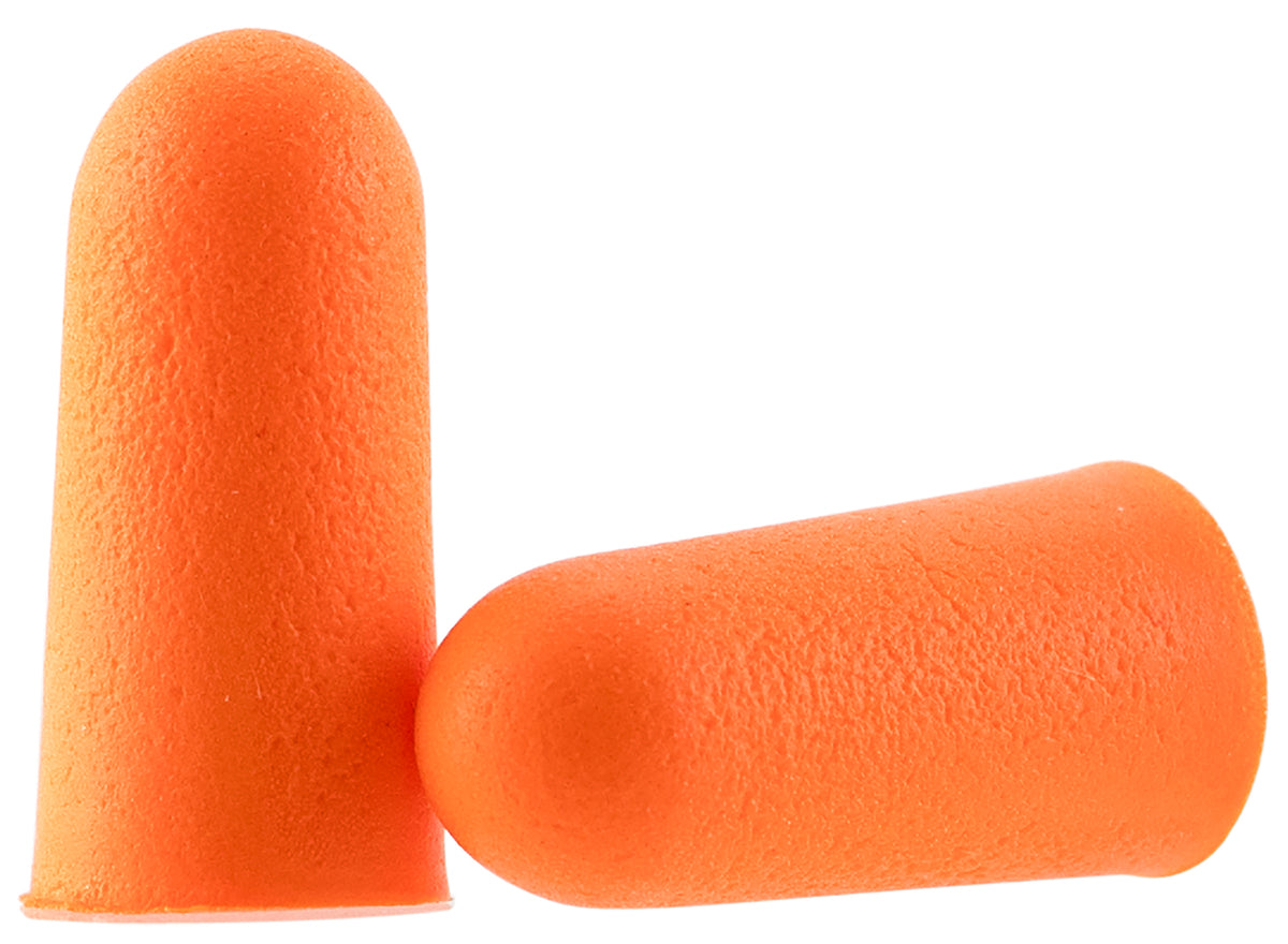 Walker's Disposable Foam Ear Plugs 32dB NRR 100-Piece Orange Jar Pack