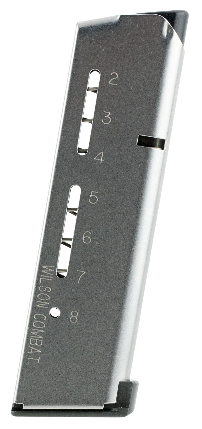 Wilson Combat 500C .45 ACP 8rd Elite Tactical 1911 Magazine Lo-Profile Steel Baseplate Stainless