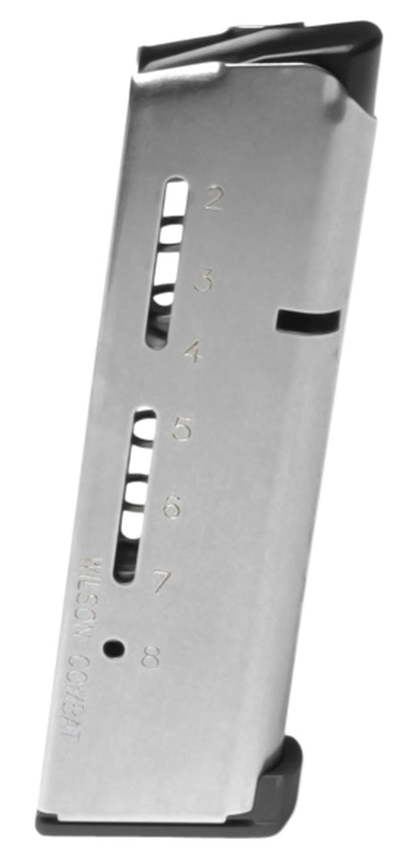 Wilson Combat 500CHD .45 ACP+P 8rd ETM 1911 Stainless Magazine Steel Lo-Profile Floor Plate