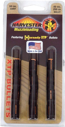 Harvester XTP .50 Caliber 250 Grain .452 Hornady XTP Muzzleloader Sabot 12PK