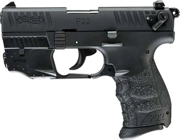 WALTHER P22Q 22LR PISTOL 3.42" BLACK LASER SET 10RD