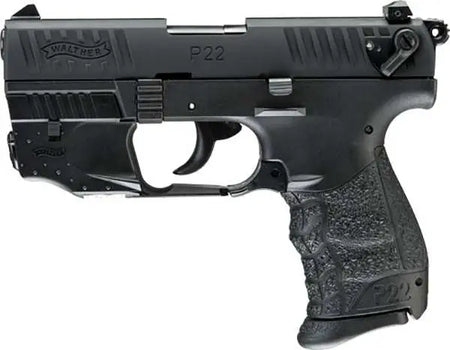 WALTHER P22Q 22LR PISTOL 3.42" BLACK LASER SET 10RD