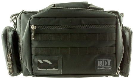 Bulldog BDT930B Tactical XL Black MOLLE Range Bag, Removable Storage Container and Exterior Pouches
