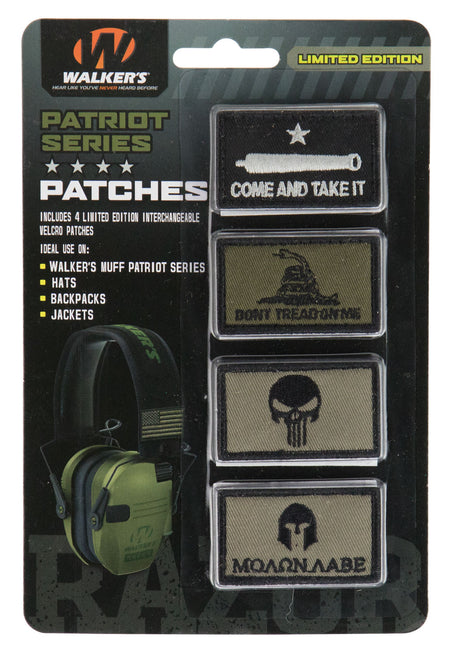 Walkers GXPPATKIT Come & Take It Patriot Muff Patch Kit with 4 Velcro Patch Pairs