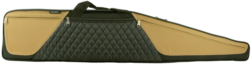 Bulldog BD36044 Elite 44" Rifle Case Black w/Tan Panels, 3 Zippered Pockets and Water-Resistant Nylon