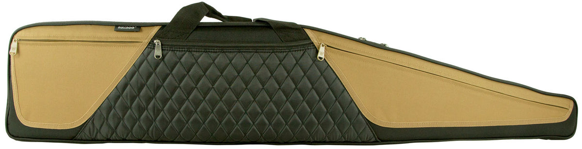 Bulldog BD365 Elite 52" Shotgun Case Black/Tan Water-Resistant Nylon with Heat-Resistant Inner Lining
