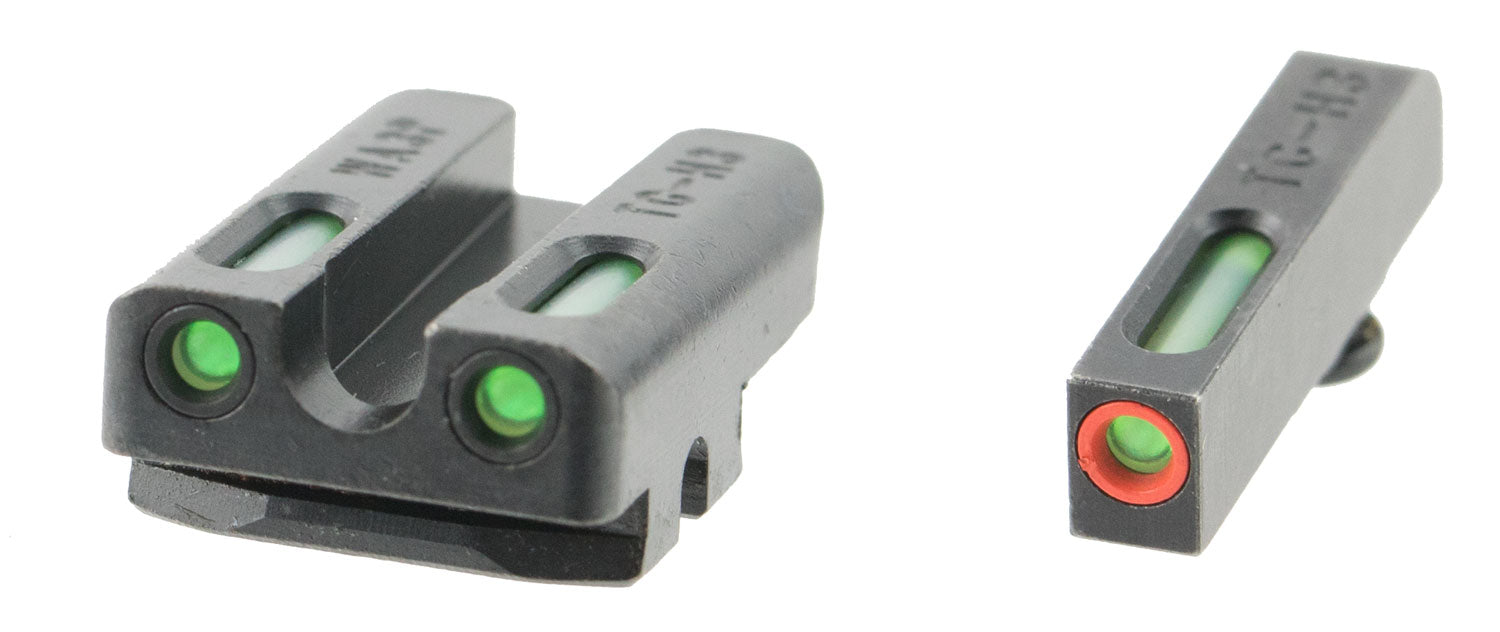 TruGlo TG13WA3PC TFX Pro Green Tritium Fiber Optic Iron Sight Set with Orange Outline