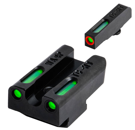 TruGlo TG13WA4PC TFX Pro Day/Night Tritium & Fiber Optic Iron Sights Orange Outline