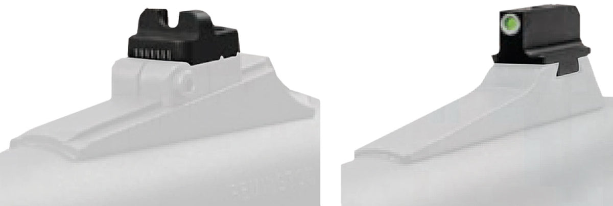 TruGlo TG231F1W Tritium Pro Night Sight Green Tritium White Outline Front Sight Set