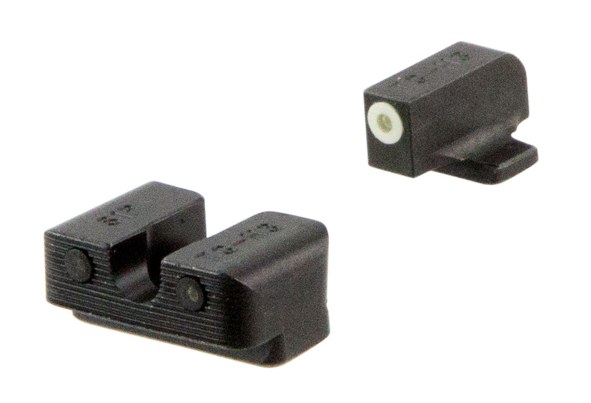 TruGlo TG231S2W Tritium Pro Day/Night White Outline Front/Green Tritium Rear Sights