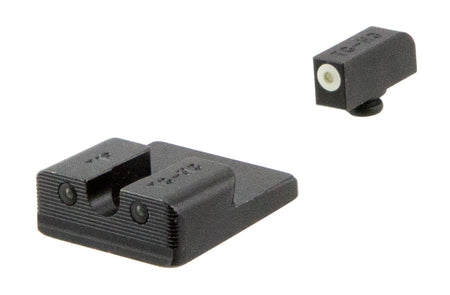 TruGlo TG231T2W Tritium Pro Day/Night Front White Outline & Green Tritium Rear Sights