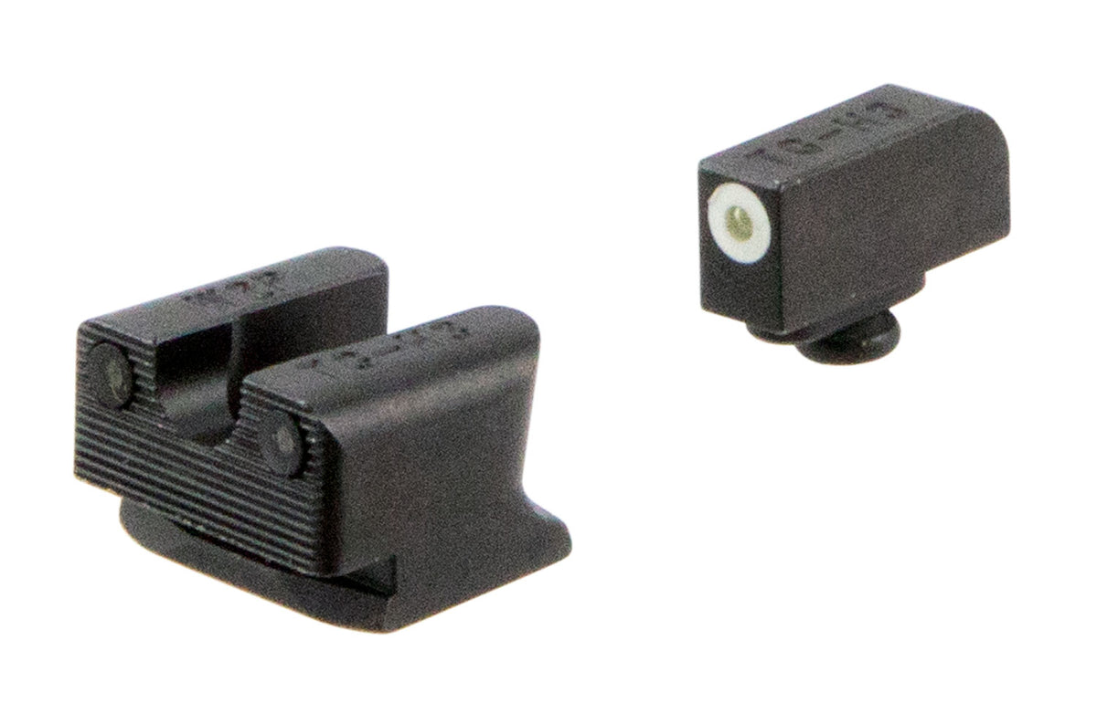 TruGlo TG231W2W Tritium Pro Day/Night Front White Outline & Green Tritium Rear Sights