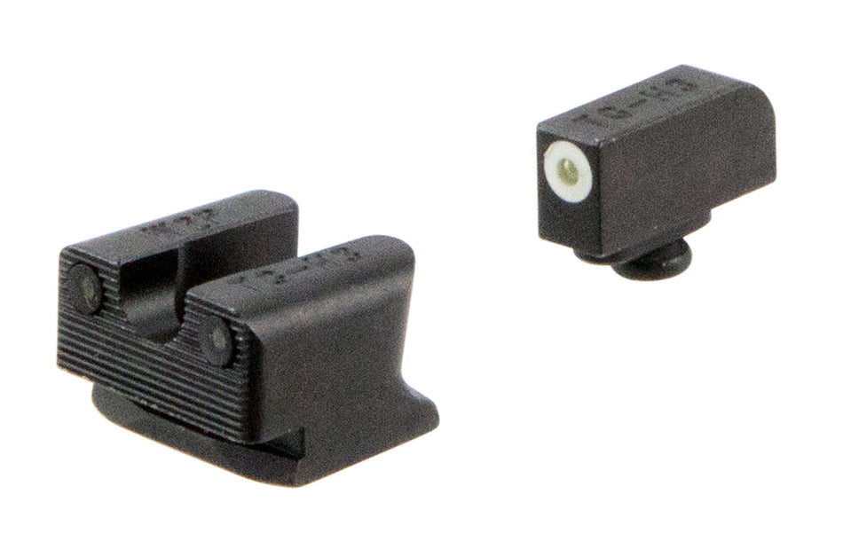 TruGlo TG231W2W Tritium Pro Day/Night Front White Outline & Green Tritium Rear Sights