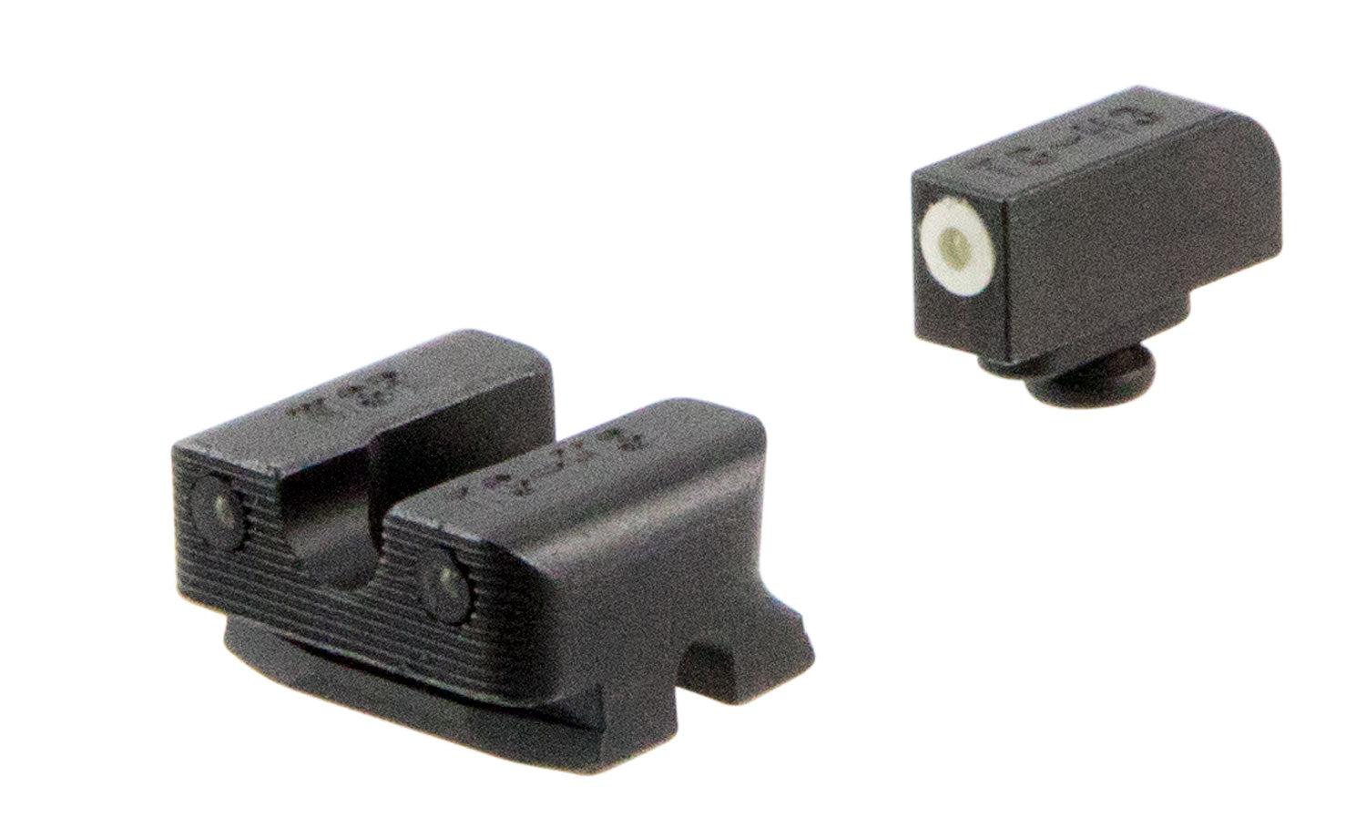 TruGlo TG231W3W Tritium Pro Day/Night White Outline Front/Green Tritium Rear Sights