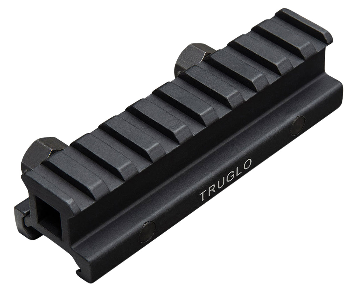 TruGlo TG8980B Anodized Black Picatinny Rail Riser Mount for Scopes and Dots