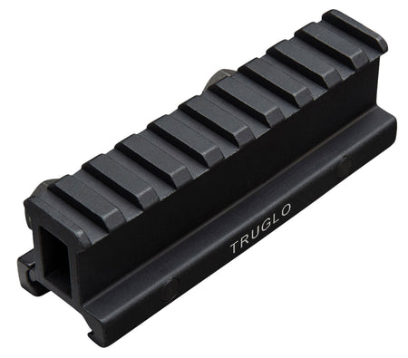 TruGlo TG8990B Anodized Black Riser Mount for Picatinny Rails Scope and Dot Optics