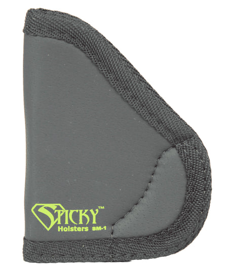 Sticky Holsters SM-1 Size 1 IWB Pocket Holster Black/Green Latex Free Rubber Fits Beretta Tomcat/Bobcat Ambidextrous