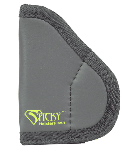 Sticky Holsters SM1NAA Size 1 IWB Pocket Holster Black/Green Latex Free Rubber Fits NAA Black Widow 1.25-2.75" Ambidextrous