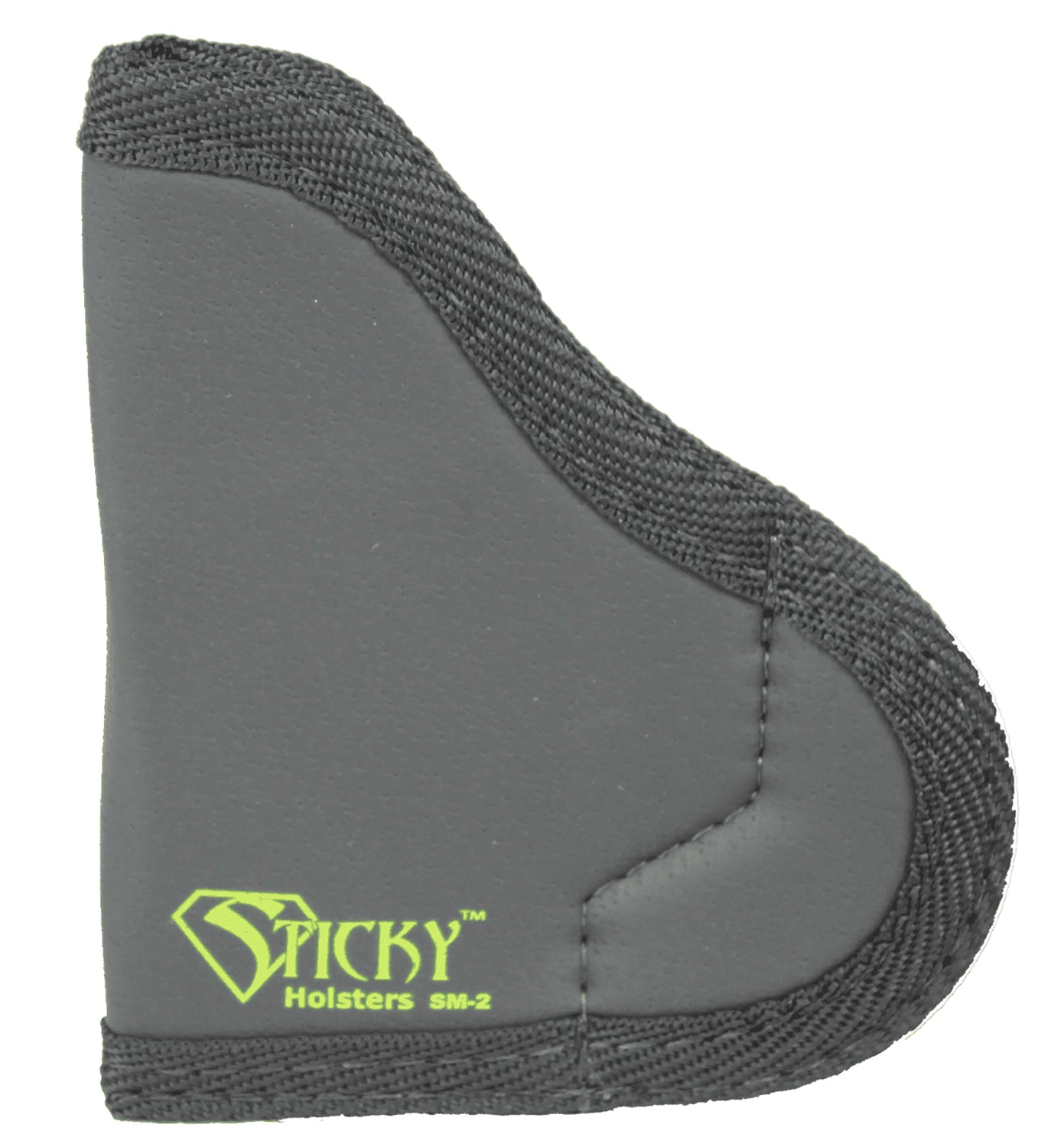 Sticky Holsters SM-2 Size 2 IWB Pocket Holster Black/Green Latex Free Rubber Fits Ruger LCP/Taurus P238 Up To 2.50" Ambidextrous