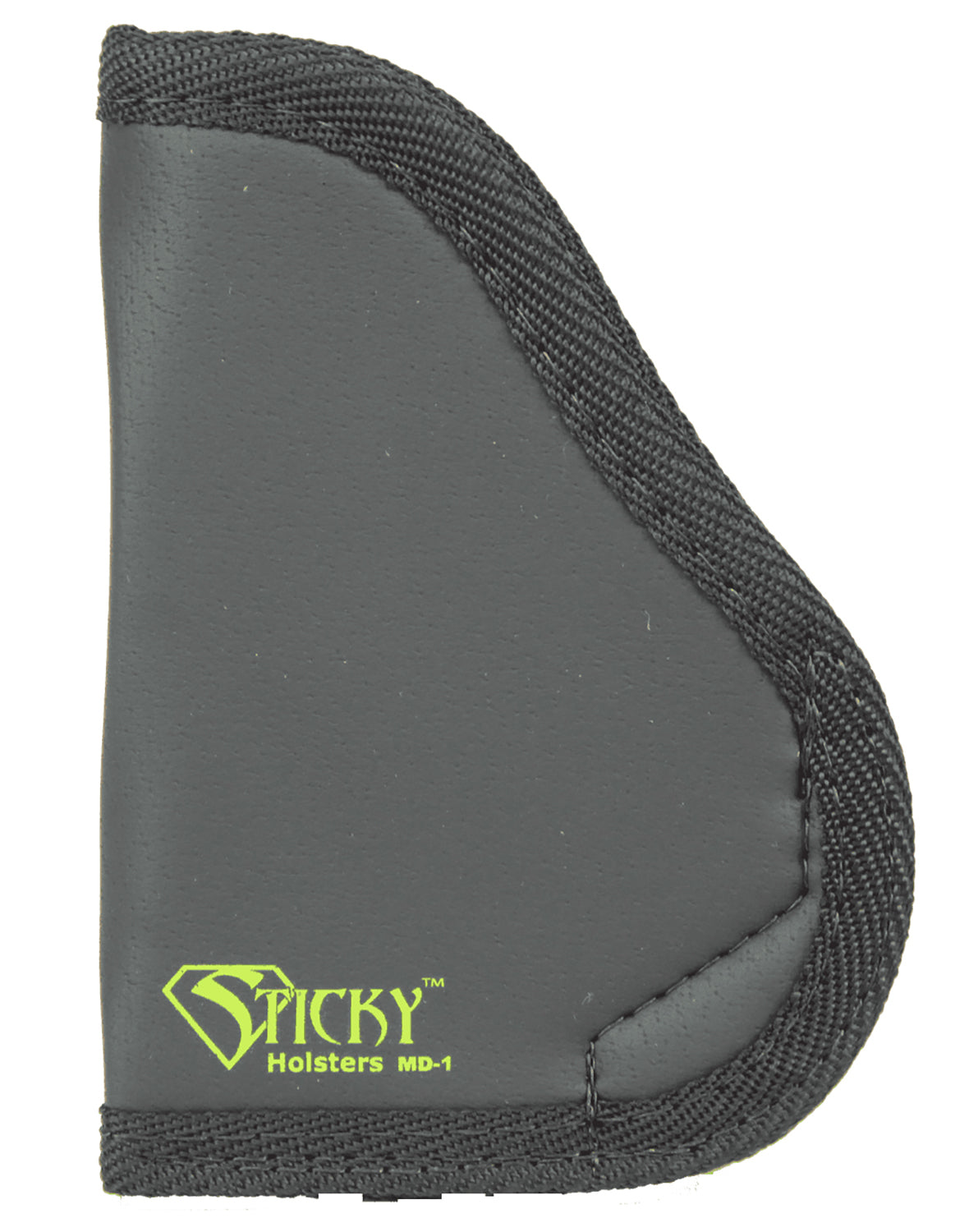 Sticky Holsters MD-1 IWB Pocket Holster Black/Green Latex Free Rubber Fits Small 9mm Semi-Auto Ambidextrous