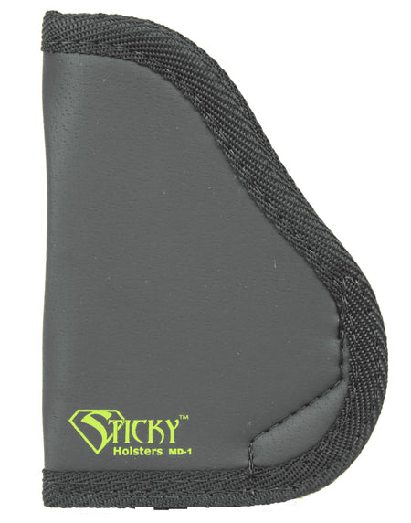 Sticky Holsters MD-1 IWB Pocket Holster Black/Green Latex Free Rubber Fits Small 9mm Semi-Auto Ambidextrous