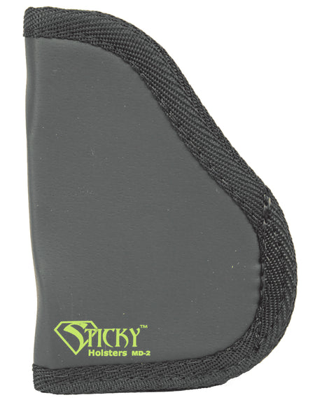 Sticky Holsters MD-2 IWB Pocket Holster Black/Green Latex Free Rubber Fits S&W M&P Shield/Springfield XD-S Ambidextrous