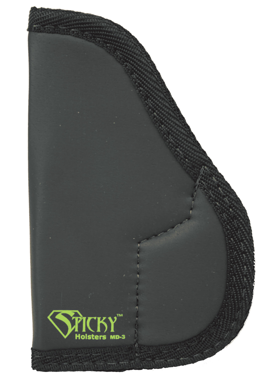 Sticky Holsters MD-3 IWB Pocket Holster Black/Green Latex Free Rubber Designed for Walther PPK Ambidextrous