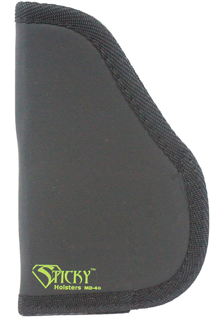 Sticky Holsters MD-4 Gen 1 Modified IWB Pocket Holster Black/Green Latex Free Rubber Fits Small/Med Semi-Auto Ambidextrous