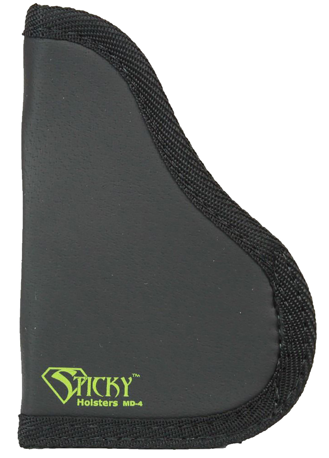 Sticky Holsters MD-4 Modified IWB Pocket Holster Black/Green Latex Free Rubber Fits Med Semi-Auto with Laser Ambidextrous