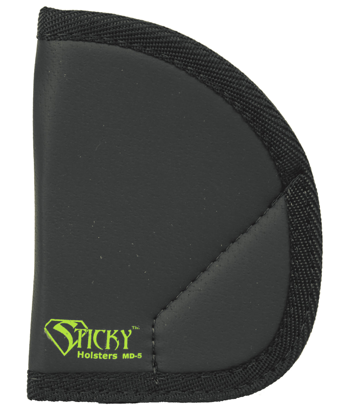 Sticky Holsters MD-5 IWB Pocket Holster Black/Green Latex Free Rubber Fits Ruger LCR/S&W J-Frame Revolver Ambidextrous